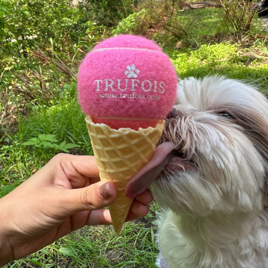 Dog Tennis Ball Pink Trufois