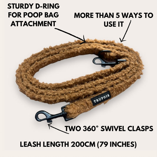 Teddy Multifunctional Leash - Chocolate