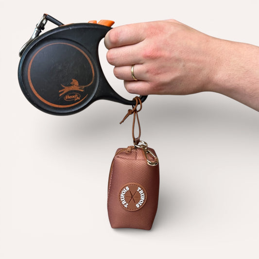 Poop Bag Holder - Brown