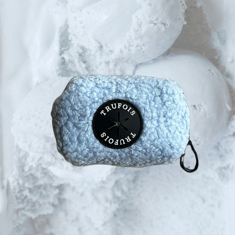 Teddy Poop Bag Holder - Blueberry