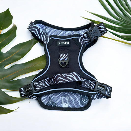 Wild Adjustable Harness - Zebra Essential