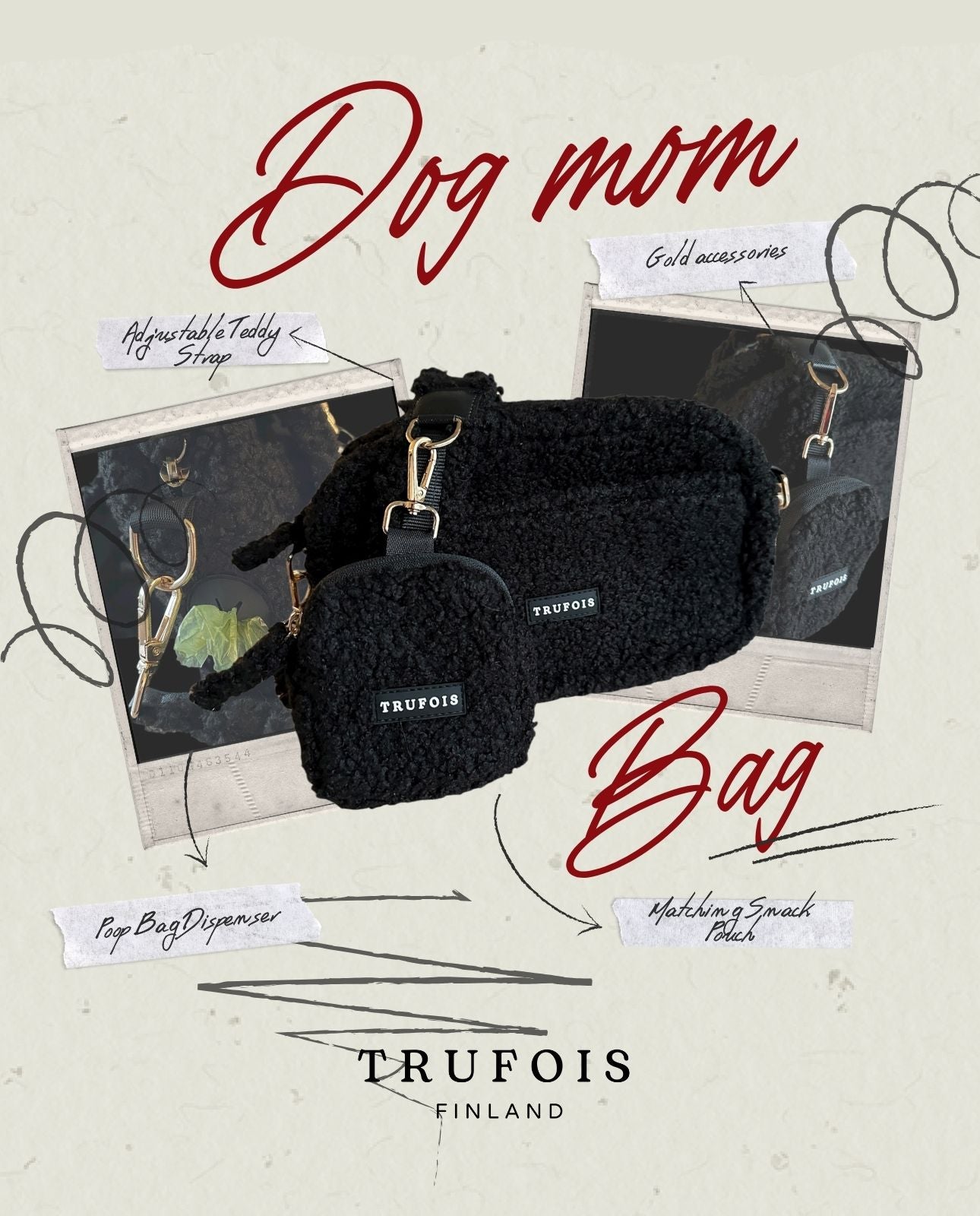 Teddy Dog Mom Bag Trufois